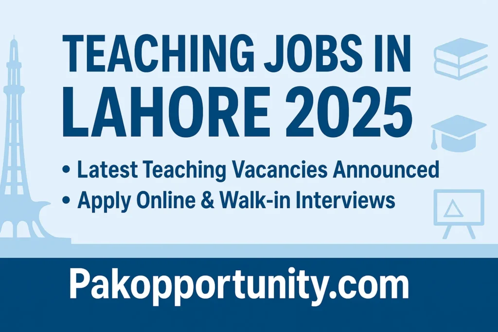 Teaching Jobs in Lahore
